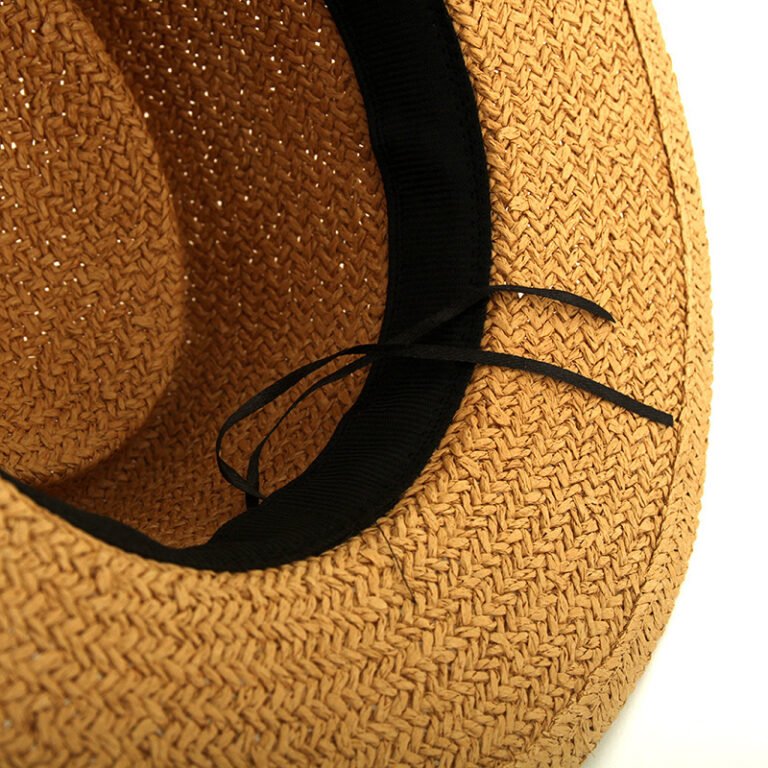 The same flat-top wide-brimmed straw hat - Image 2